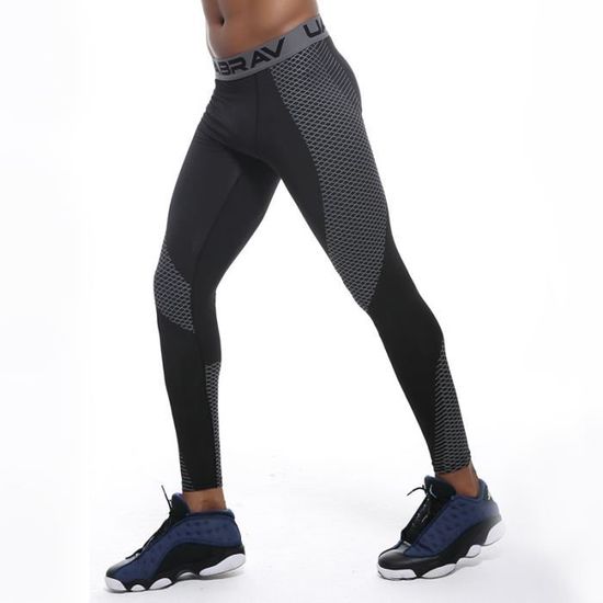 Pantalon de Compression Homme Collant de Sport Jogging Sport Gym Running Fitness Noir Cdiscount Sport