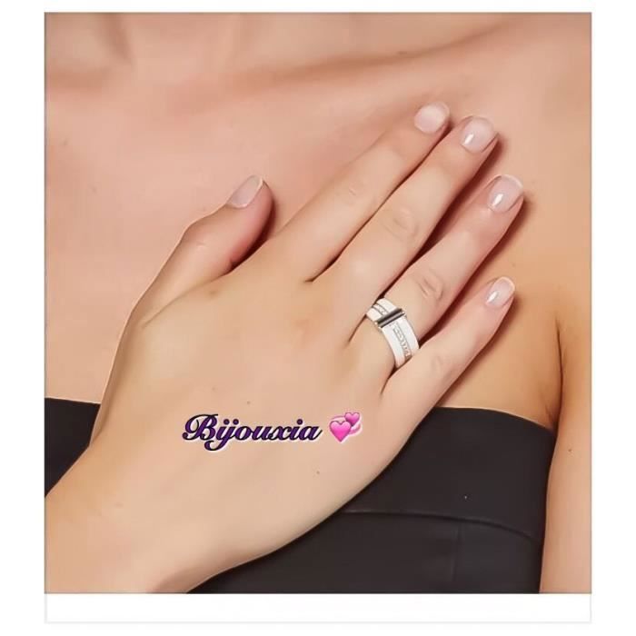 Bague Solitaire En Argent 925 Avec Zircon Cubique Transparent - Taille 54, Marque RMR - Neuf Sans Emballage