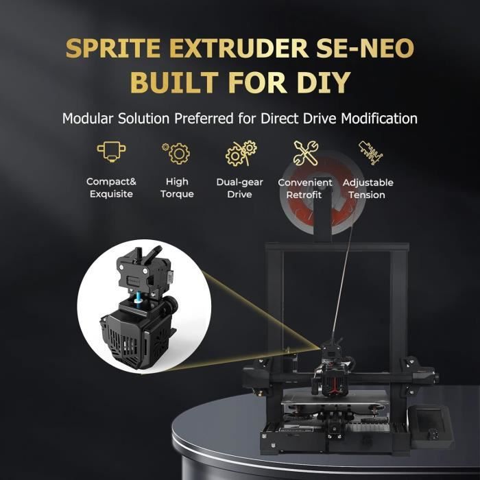 Creality Officiel Sprite Direct Drive Extruder Se Pour Ender 3 Neo ...