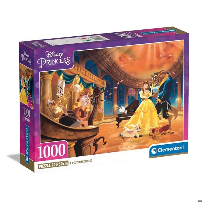 Puzzle 1000 pièces : La Belle et la Bête - Cdiscount Jeux - Jouets