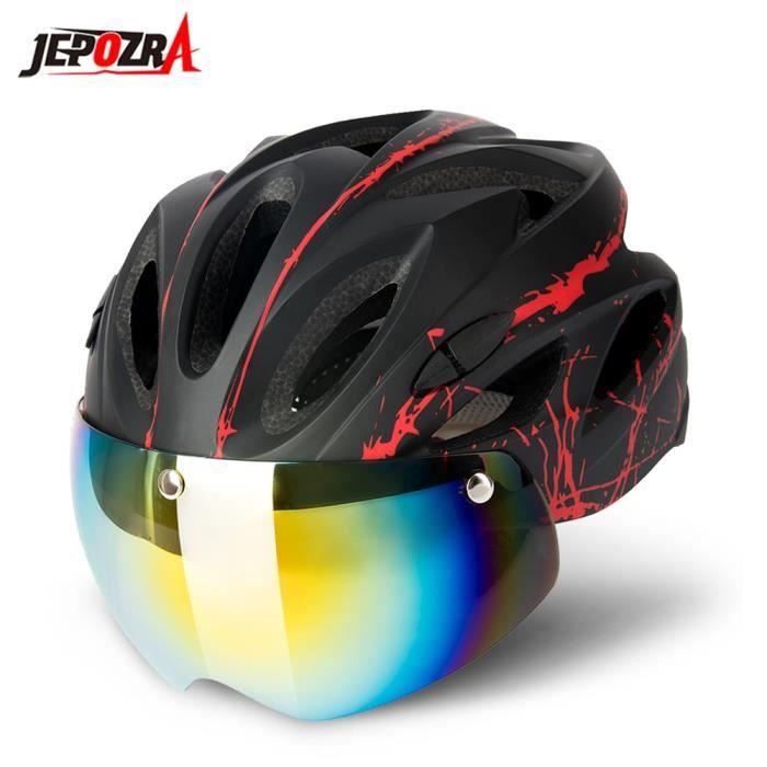 Casque velo electrique de VTT pour adulte modele Rouge Marque Accessoires de route Cdiscount Sport
