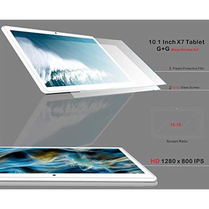 Tablette Tactile - 4G - 10 Pouces Android 8.11