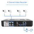 ARAMOX enregistreur de vidéosurveillance de sécurité CCTV de sécurité 4 canaux 4CH AHD / CVI / TVI / DVR / NVR Enregistreur-2