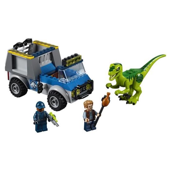 LEGO Juniors Jurassic World 10757 Le Camion De Secours Des Raptors Jeu de construction Cdiscount Jeux Jouets