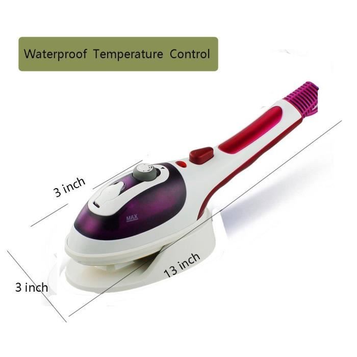Mini Défroisseur Vapeur Portable De Voyage – Fer à Repasser Pliant 120 Ml, 6 Niveaux Vapeur LED, Idéal Maison & Déplacements