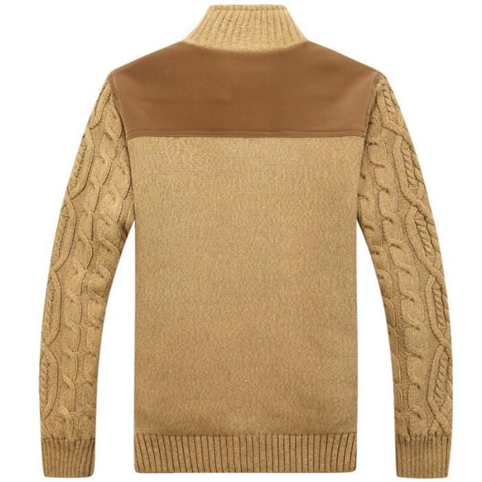 Pull matelasse homme en maille a la mode de plus de velours et