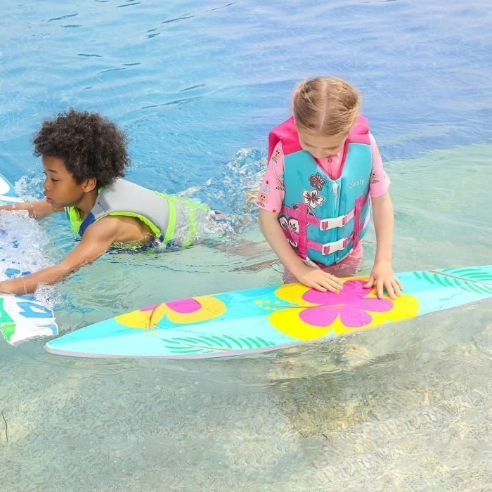 Gilet de Natation pour Enfant 1 a 9 Ans Veste de Flottaison Bebe Flotteur Amovible Combinaison Entrainement de Natation