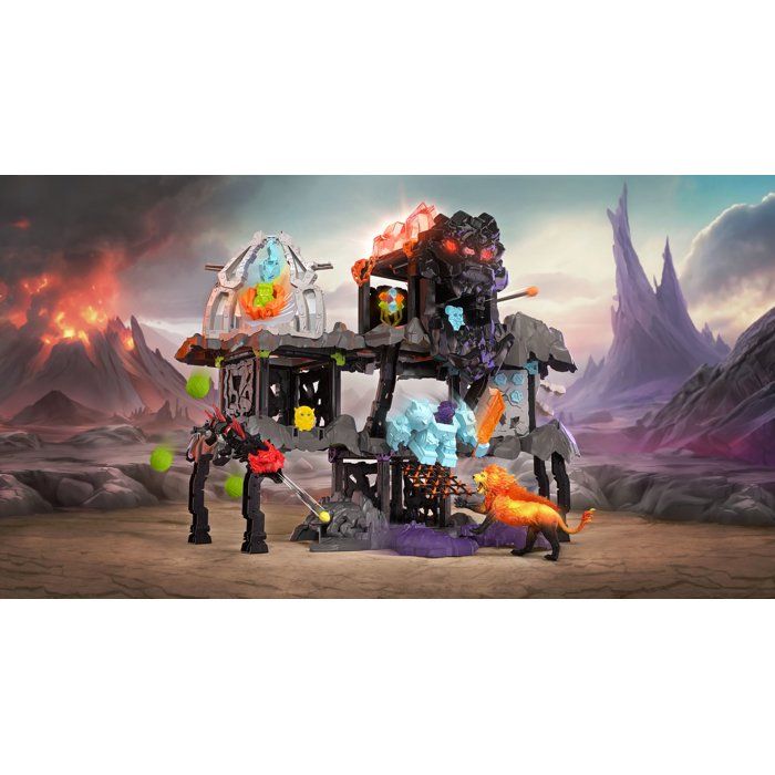 Schleich ELDRADOR MasterCave Smashrador 42757 – 4 Grottes, 4 Minis, Robot, Lion De Lave Et Super Cristal, 119 Pièces Dès 6 Ans