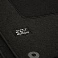 Logo Tapis De Sol Noir Velours Sur Mesure Pour Peugeot 207 2006-2012, Ajustement précis, Renforcée Dans la Zone de la Pédale-3
