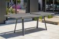 Table de jardin STOCKHOLM (150/225x96 cm) en aluminium avec rallonge intégrée - GRIS ANTHRACITE-3