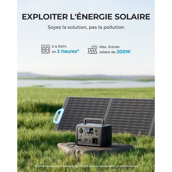 Smart générateur électrique 220V solaire PowerOak EB200 Bluetti 2000W au  meilleur prix