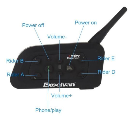Excelvan riders interphone best sale
