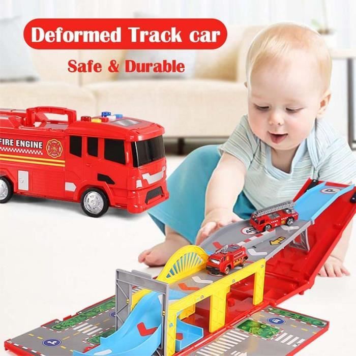 Garage jouet GENERIQUE Jouets Enfants 3 Ans Camion de Pompiers