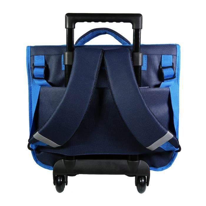 BAGTROTTER Cartable a roulettes 38 cm Hot Wheels Bleu Voiture Bleu et orange Cdiscount Bagagerie Maroquinerie