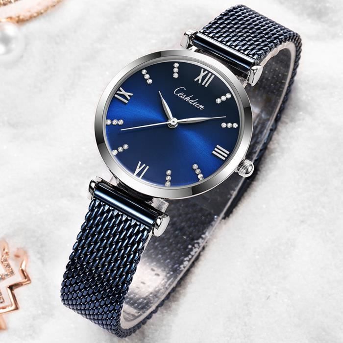 RMEGA Coffret Cadeau Montre femme Bracelet Femme Montres femmes