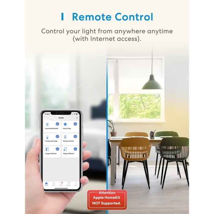 Interrupteur Connecté WiFi (FIL NEUTRE REQUIS), Interrupteur Module Sans Fil  Compatible avec Alexa, Google Home et SmartThings, 54 - Cdiscount Bricolage