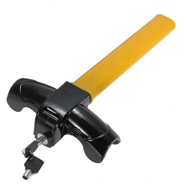 Antivol Volant EXOSFER - Barre De Sécurité Jaune Pour Voiture, Camping-Car Et Utilitaire - Dissuasion Visible