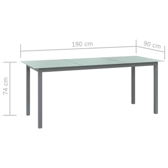 （SOLDES SEPT)Table de jardin - Table de balcon/cuisine - 4 - 6 ...