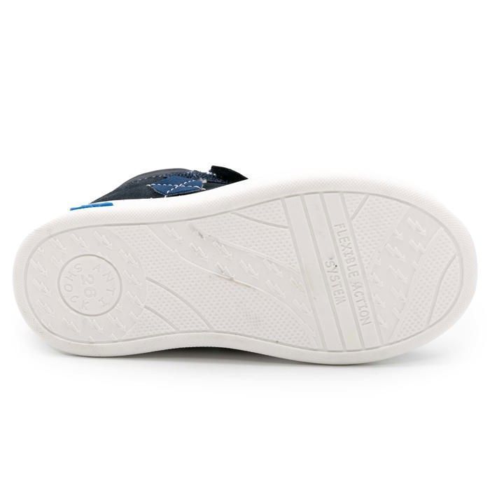 Baskets Hautes Primigi Pour Garçon En Cuir Noir Et Rouge - Taille 28, Occasion