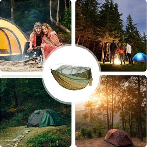 Hamac WintMing 3 En 1 Avec Moustiquaire Et Housse Pluie - Camouflage - Camping