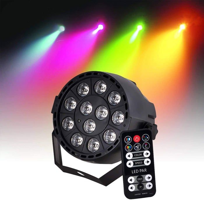 JEU DE LUMIERE PACK DE 2 LYRES LMH SPOT7 DMX 1 LED8-MINI PA DJ SONO LED BAR CLUB DISCOTHEQUE - TV Son Photo