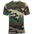 Tee shirt MILTEC - Camouflage Centre Europe - Col rond et manches courtes-0