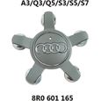 Lot de 4 centre de roue cache moyeu gris Remplacement pour Audi 135mm 8R0 601 165-0