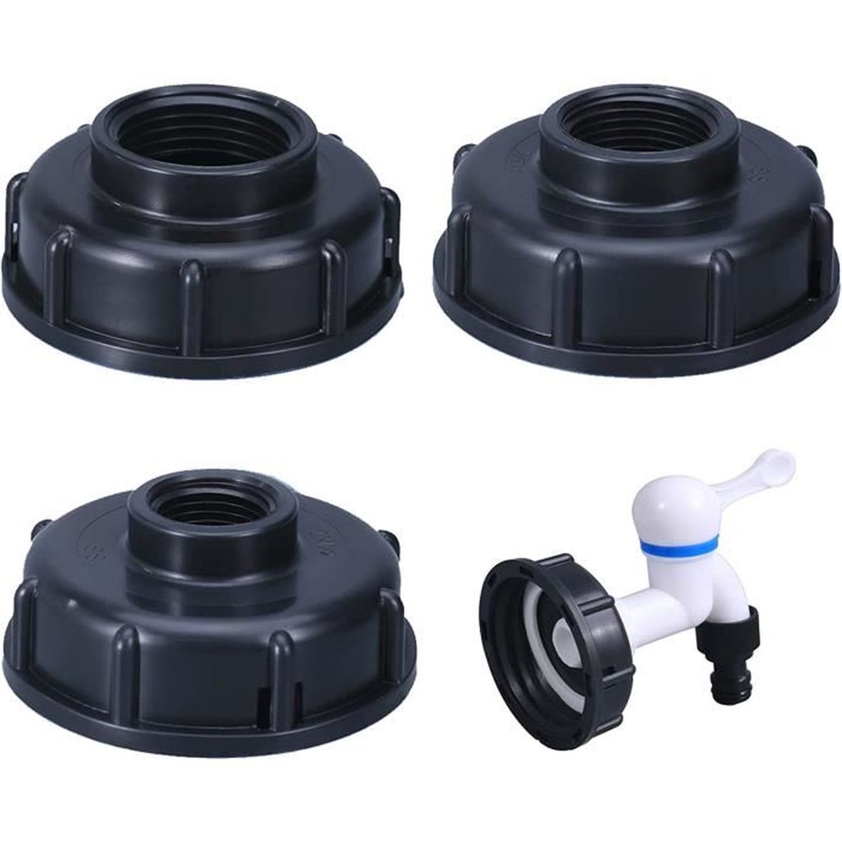 Adaptateur IBC pour réservoir IBC - Raccord rapide de tuyau - S60X6 - En plastique - Pour