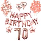 Or Rose Weimi 13 Ans Anniversaire D/écorations Filles Ballon Aluminium Happy Birthday Anniversaire Banni/ère