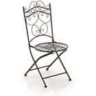 Chaise de jardin en fer forgé Indra - CLP - Pliable - Bronze