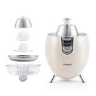 Presse Agrume Electrique - KITCHEN COOK - PRESSPOD CREME - Bras Articulé en Aluminium - 550 ml - 200 Watt