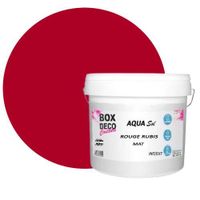 Peinture Sol extérieur/intérieur acrylique haute résistance aspect mat Aqua Sol Rouge rubis - 15Kg / 150m/2