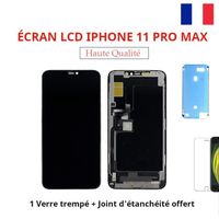 ECRAN LCD VITRE TACTILE SUR CHASSIS IPHONE 11 PRO MAX INCELL