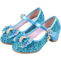 Chaussures de Princesse Cendrillon Raiponce Paillettes pour Fille - Bleu