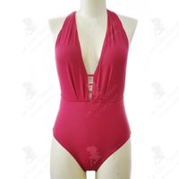 LCC® Push up maillot de bain couvrir le ventre ouvert dos maillot de bain rouge une pièce sexy maillot de bain bikini maillot de