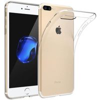 Coque iPhone 7 Plus - iPhone 8 Plus Housse Transparente de Protection Fine en Silicone Ultra Mince, Etui Bumper Amortissant