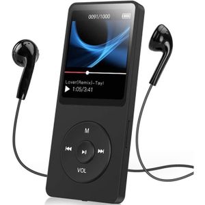 LECTEUR MP3 avec casque 16 GO-Mini lecteur MP3 pour étudiants,