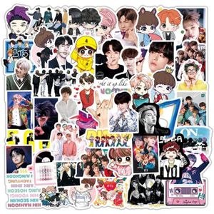 24 autocollants Coffret cadeau Goth Perhk Kpop BTS GOT7 NCT 20 marque-pages 1 trousse à crayon beau cadeau pour les fans de BTS Army BTS Kids BTS GOT7 NCT BTS-4. 