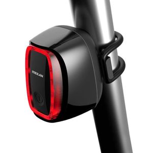 ECLAIRAGE POUR VÉLO Noir - Meilan-enquêter arrière X6 étanche pour vélo, aste par USB, lumière clignotante à 8 vitesses