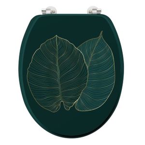 ABATTANT WC Abattant WC 37.5 x 46 cm Feuilles de jade