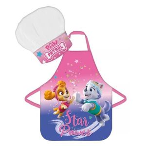 Tablier Enfant Paw Patrol – Avec Chapeau De Chef – Bleu, 45x55cm – 100% Polyester