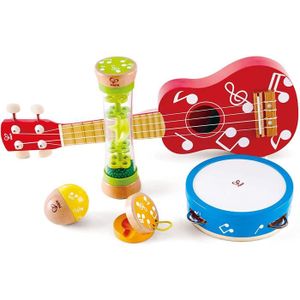 INSTRUMENT DE MUSIQUE Jouet Musical Petit Set d'instruments Jouets en Bois - Hape - E0339 - Batteries et percussions pour enfants