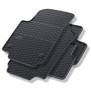 VW VOLKSWAGEN UP 2012 Sur-Mesure Ajustée Tapis Sol Voiture Noir Tapis Rouge Bordure