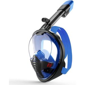 MASQUE DE PLONGÉE masque de plongée complet, masque adulte snorkeling masque avec support de caméra détachable, masque de plongée en apnée 180° anti