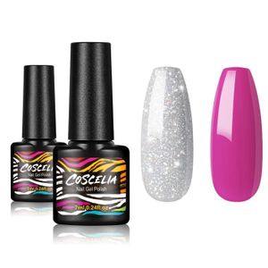 VERNIS A ONGLES COSCELIA 2PCS Vernis à Ongles Vernis Semi-Permanen