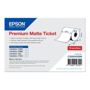 PAPIER IMPRIMANTE Epson Premium Mat Rouleau (8 cm x 50 m) 1 rouleau(