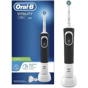 Brosses à dents électriques Oral-B Vitality Pro Duo Noir et Blanc + Chargeur