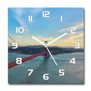 HORLOGE - PENDULE Tulup Horloge Murale 60x60cm La Mur Impression Aig