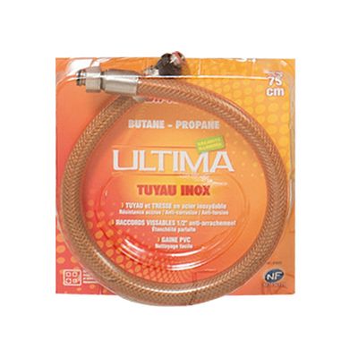 Tuyau de gaz butane propane 1m50 Flexible inox Duree de vie illimitee | Leroy Merlin
