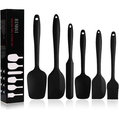 Lot de 5 spatules en silicone résistant à la chaleur – Spatule en  caoutchouc anti-adhésif pour la cuisine, la pâtisserie et le mélange (Aqua  Sky) : : Maison